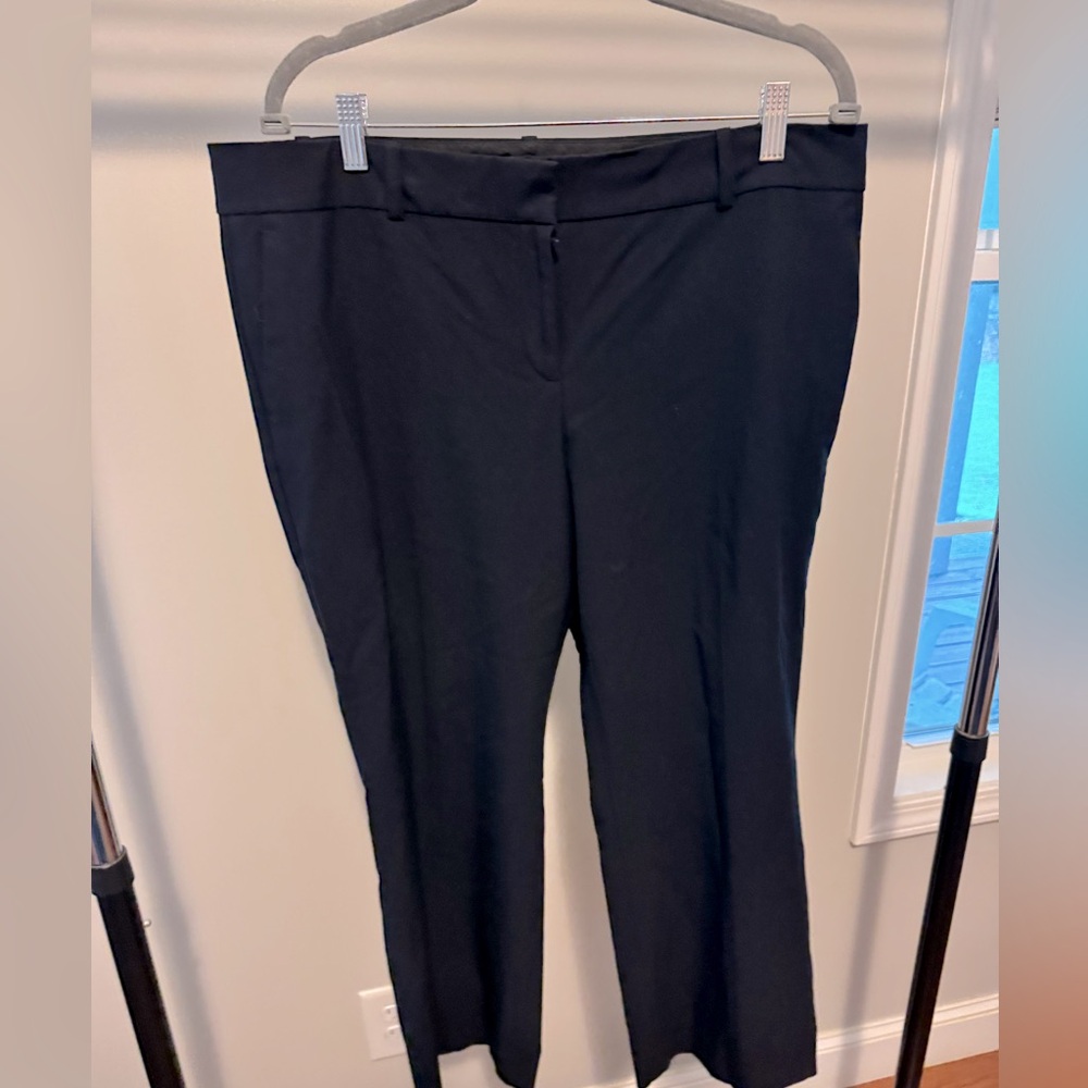 Ann Taylor Navy Trousers Elegant and Versatile